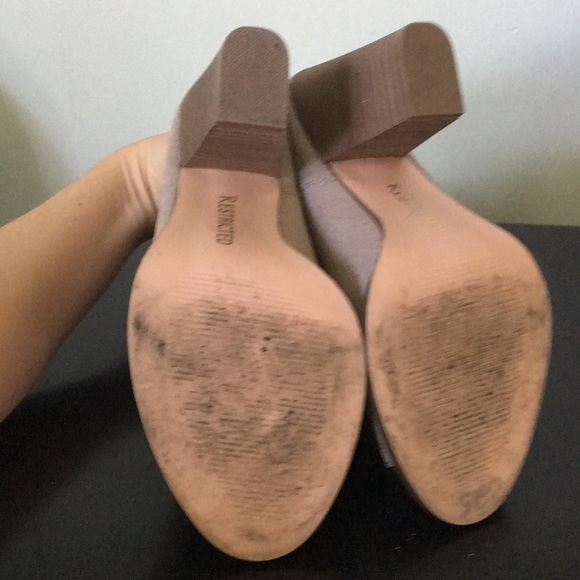 RESTRICTED open toe slip on suede mule - Picture 4 of 6